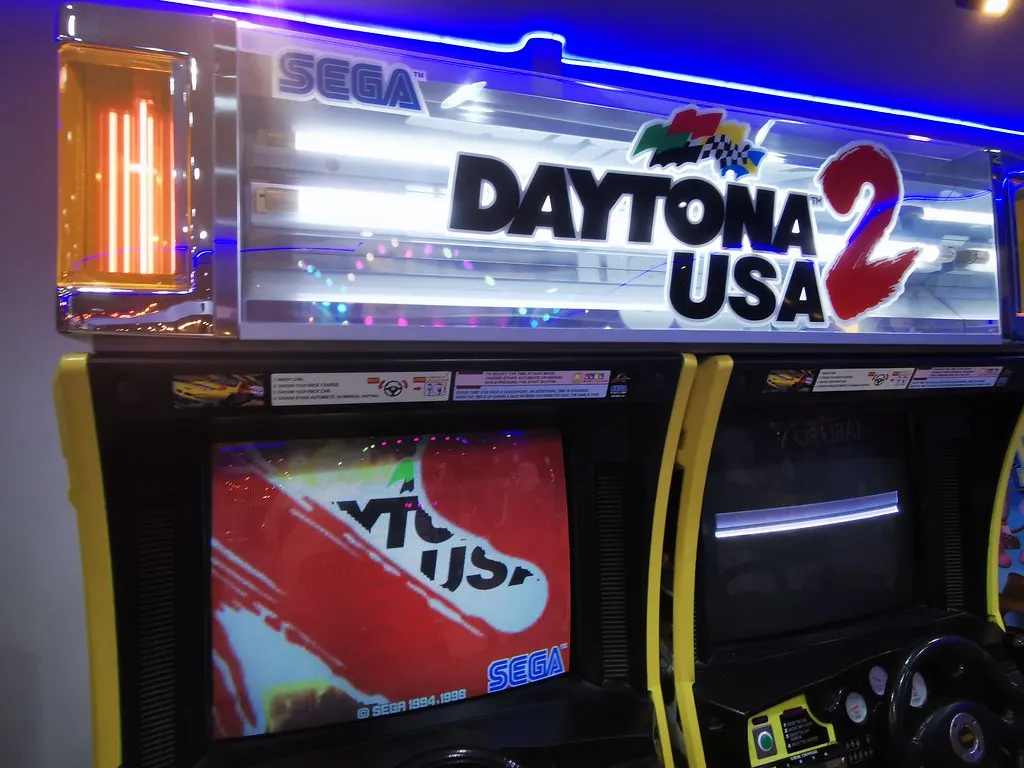 Arcade cabinet ready for a game